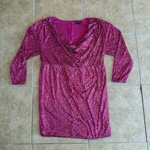 Eloquii Pink Sequence Dress (22)